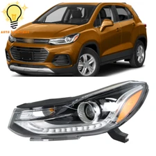 For Chevrolet Trax 2017 2018 2019 Headlight Left Side Headlamp W/LED DRL Black
