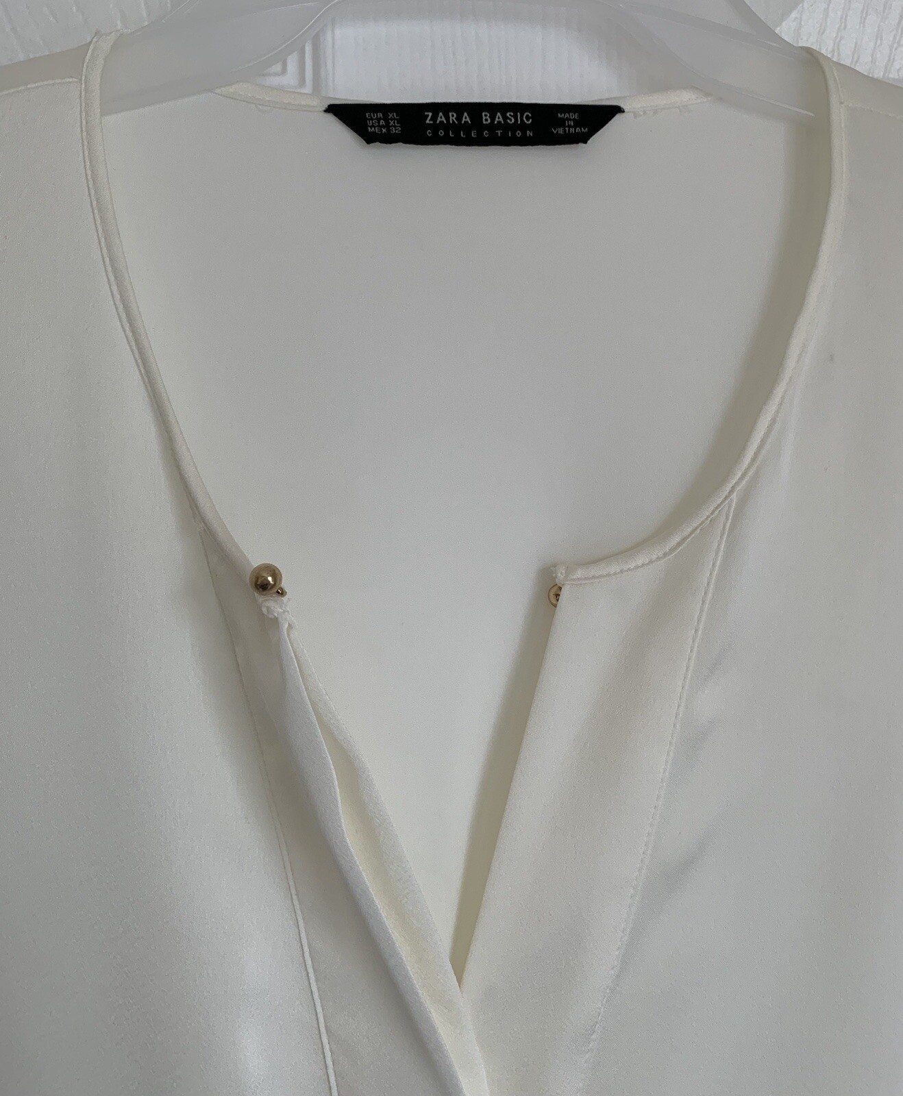 ZARA Basic Collection Elegant & Classic Blouse Iv… - image 2
