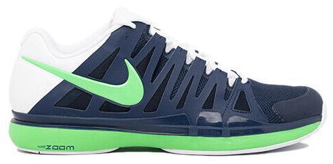 Nike Zoom Vapor 9 Tour Roger Federer tennis White Volt Blue size