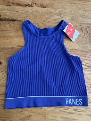 Woman’s Blue Hanes Bra/Sports Bra no wire size M NWT