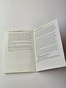 Vintage Vectrex Melody Master Game Manual Only by GCE 1983 Good Condition