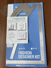 Fairgate Fashion Designers Ruler Kit - Part # 15-102 (Inches) Opened Read