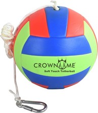 Tetherball Ball and Rope Set- Tetherball Ball with Rope and Carabineer Hoop