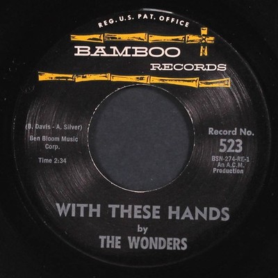 WONDERS: with these hands / please don't cry BAMBOO 7'' Single 45 RPM