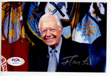 PRESIDENT JIMMY CARTER SIGNED 4X6 PHOTO PICTURE PSA DNA COA CERTIFIED AUTOGRAPH