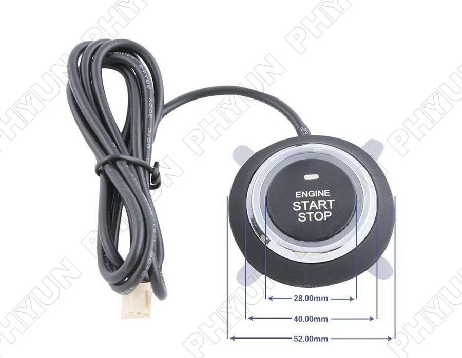 8pcs Car Alarm System Keyless Entry Engine Start Stop Push Button Remote Starter - Image 3 of 4
