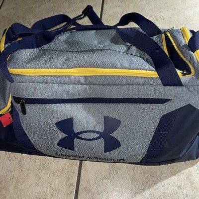 Under Armour Undeniable 5.0 Duffle Gym Carry on Bag W/ Shoe Pocket 40L Navy Gray