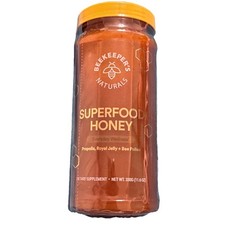 Beekeeper's Naturals Superfood Honey Propolis, Roya Jelly  Bee Pollen 11.6 OZ 