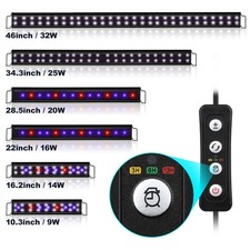 hygger 12-52" Aquarium LED Light Freshwater Light 3 Modes White Blue Red
