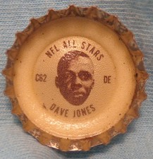 1965 Coke NFL All Star Bottle Cap - Deacon Jones - Rams - SC State alumni