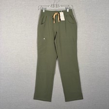 Figs Kade Scrub Pants Womens XS Regular Olive Green Straight Leg Nurse NEW