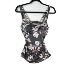 Athleta Womens Floral Tankini Size 34 B/C Swim Swimwear Vacation Travel Beach