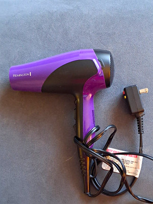 Remington 1250W Standard Hair Dryer Electric Purple/Black Plastic Unisex