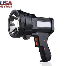 Rechargeable 1000000LM LED Spotlight Flood Flashlight W/ Tripod Power Bank New