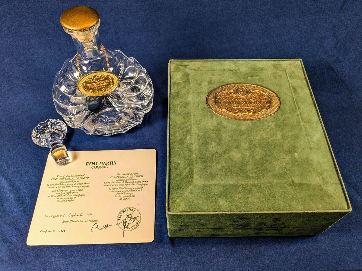 Remy Martin Centaure Baccarat Crystal Empty Cognac Decanter w/ Box