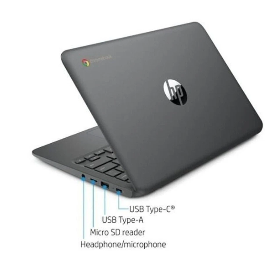 HP 11.6" 11A G8 CHROMEBOOK INTEL CELERON 4GB MEMORY 32GB eMMC WIRELESS WIFI 3LBS - Image 3 of 4