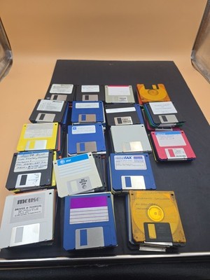 Huge Floppy Computer Disk 3. '' Lot of 176 Mixed Used Software / Files Untested