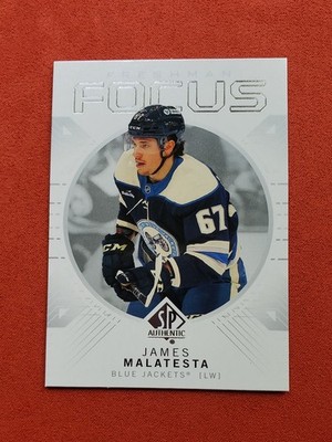 2024-25 SP AUTHENTIC James Malatesta Freshman Focus #FF-30 Columbus Blue Jackets