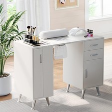 Professional Manicure Table Nail Desk for Nail Tech with Electric Dust Collector
