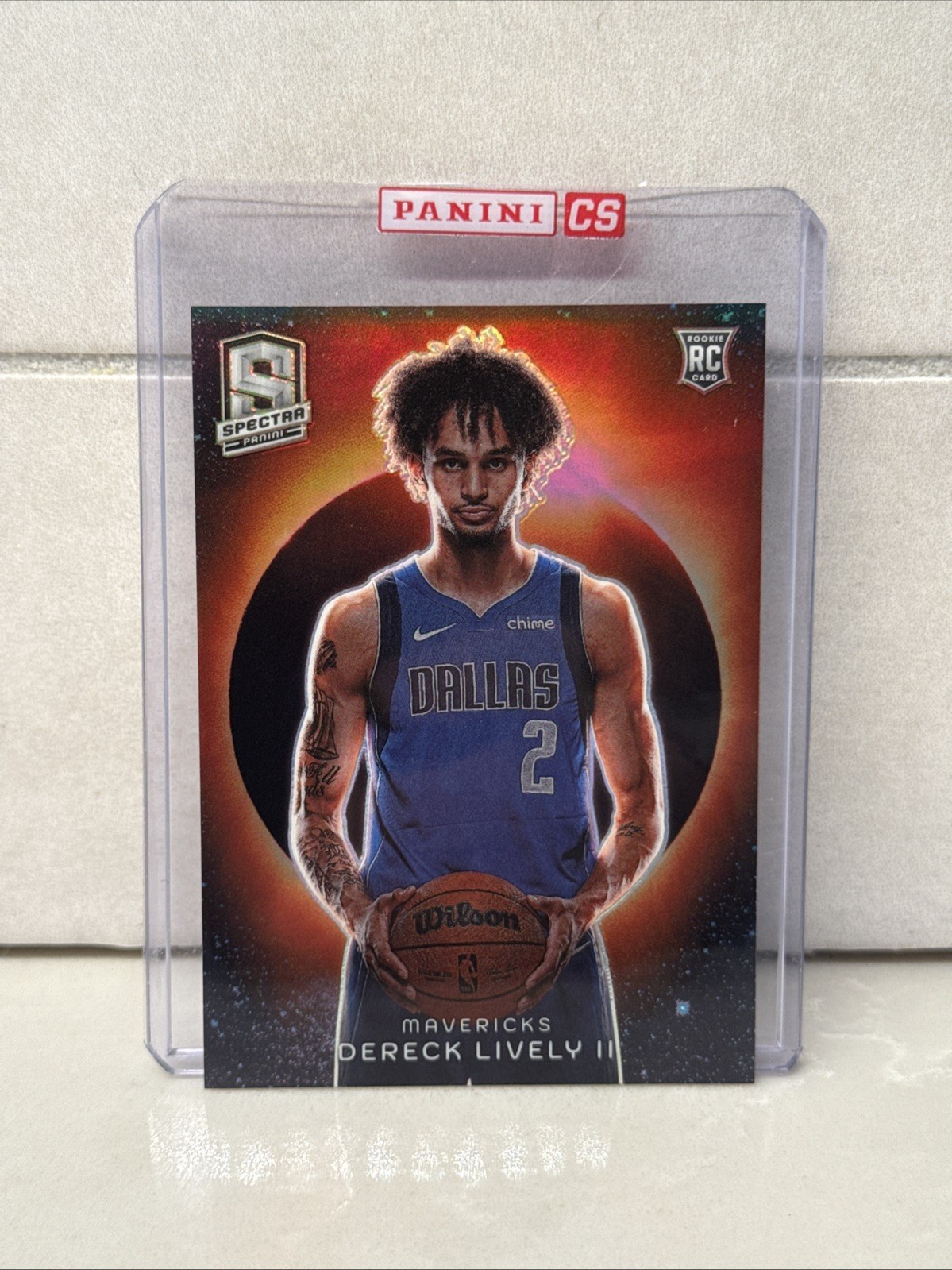 2023-24 Panini Spectra Dereck Lively RC Rookie Solar Eclipse Prizm Case Hit SSP