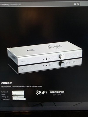 Schiit Audio Kara F* Nexus Balanced  Preamplifier & Headphone Preamp (Forkbeard)