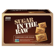 Sugar in the Raw Turbinado Cane Sugar Packets, 500 ct.