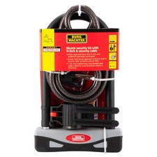 Gold Sold Secure Bicycle D Lock & 1.2M Security Cable,One Size