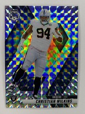 2025 Panini Mosaic Christian Wilkins Silver Mosaic #170 Raiders