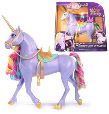 Unicorn Academy, Interactive Rainbow Light-up Wildstar Unicorn Toy with Lights,