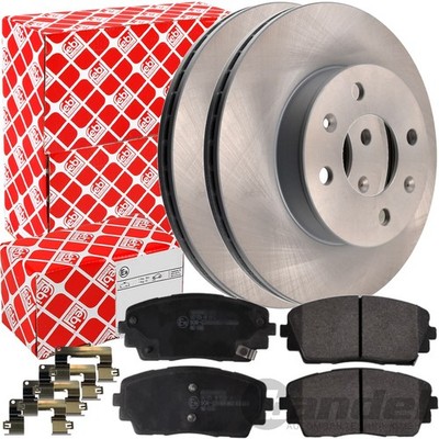 FEBI BREMSSCHEIBEN 241mm + BELÄGE VORNE passend für KIA PICANTO (TA) 2011-2017