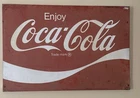 Coca-Cola Vintage Metal Advertising Sign 54x18 Inch