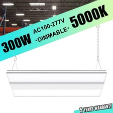 300W LED Linear High Bay Shop Lighting Fixture for Garage Warehouse Workshop GYM