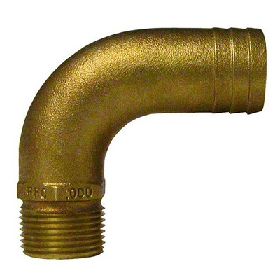 Groco FFC750 3/4 NPT x 1 ID Bronze 90 Elbow Fitting