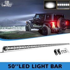 Slim 50inch Led Work Light Bar Off Road Spot Flood Combo Beam Driving Suv Truck