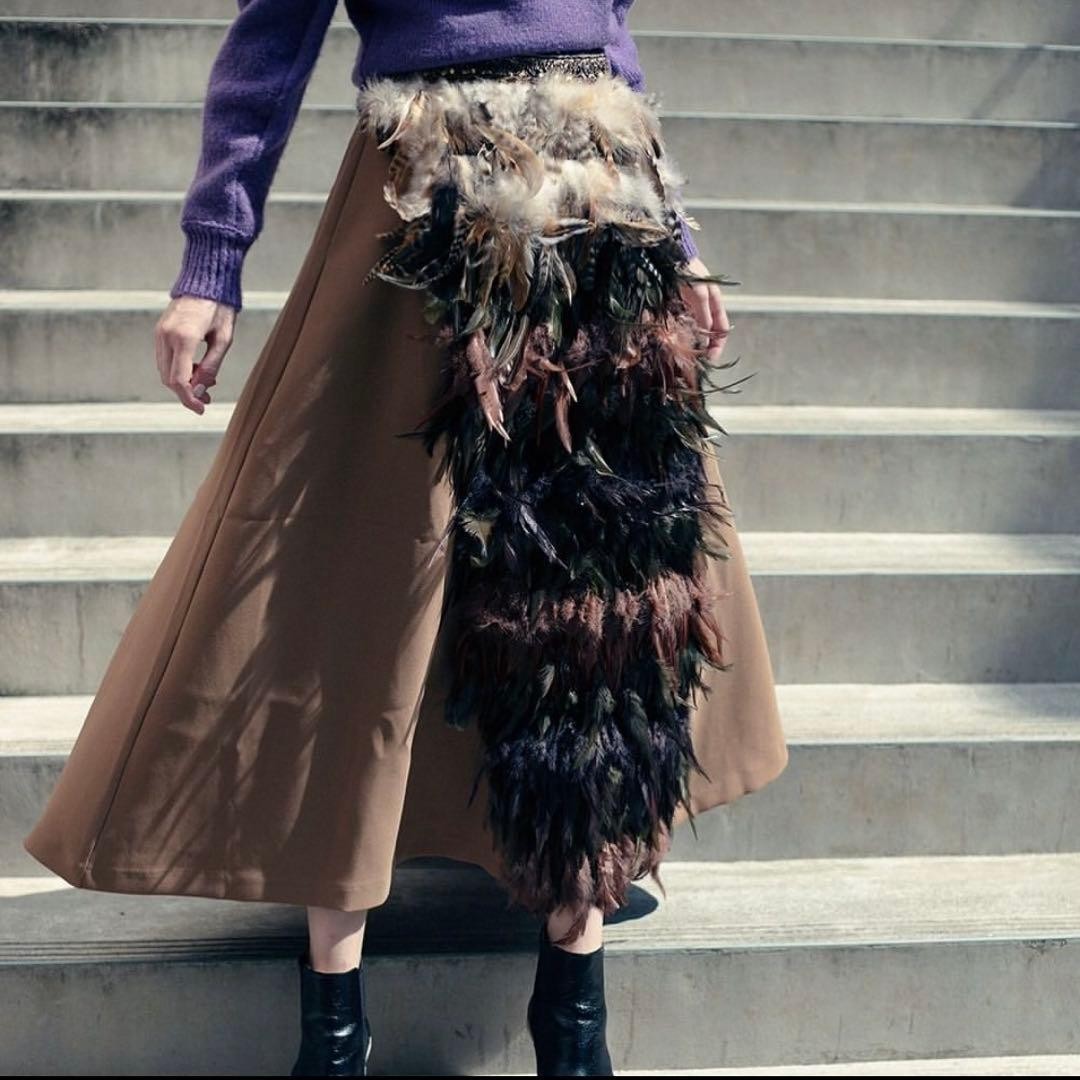 Ameri Vintage AMERI MIX FEATHER FLARE SKIRT - image 9