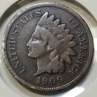 1909 Indian Head Cent - VG **Semi-Key: 14,370,645 Minted**