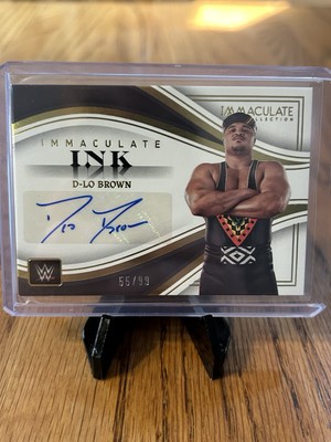 2023 Panini Immaculate WWE D-Lo Brown SP Immaculate Ink Autograph #D /99 #IK-DLB