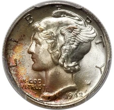 1942 10C Mercury Dime PCGS MS68+ CAC