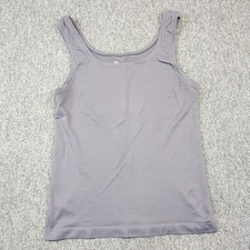 Soma Intimates XL Gray Scoop Neck Tank Top Layering Basic Athleisure USA Made