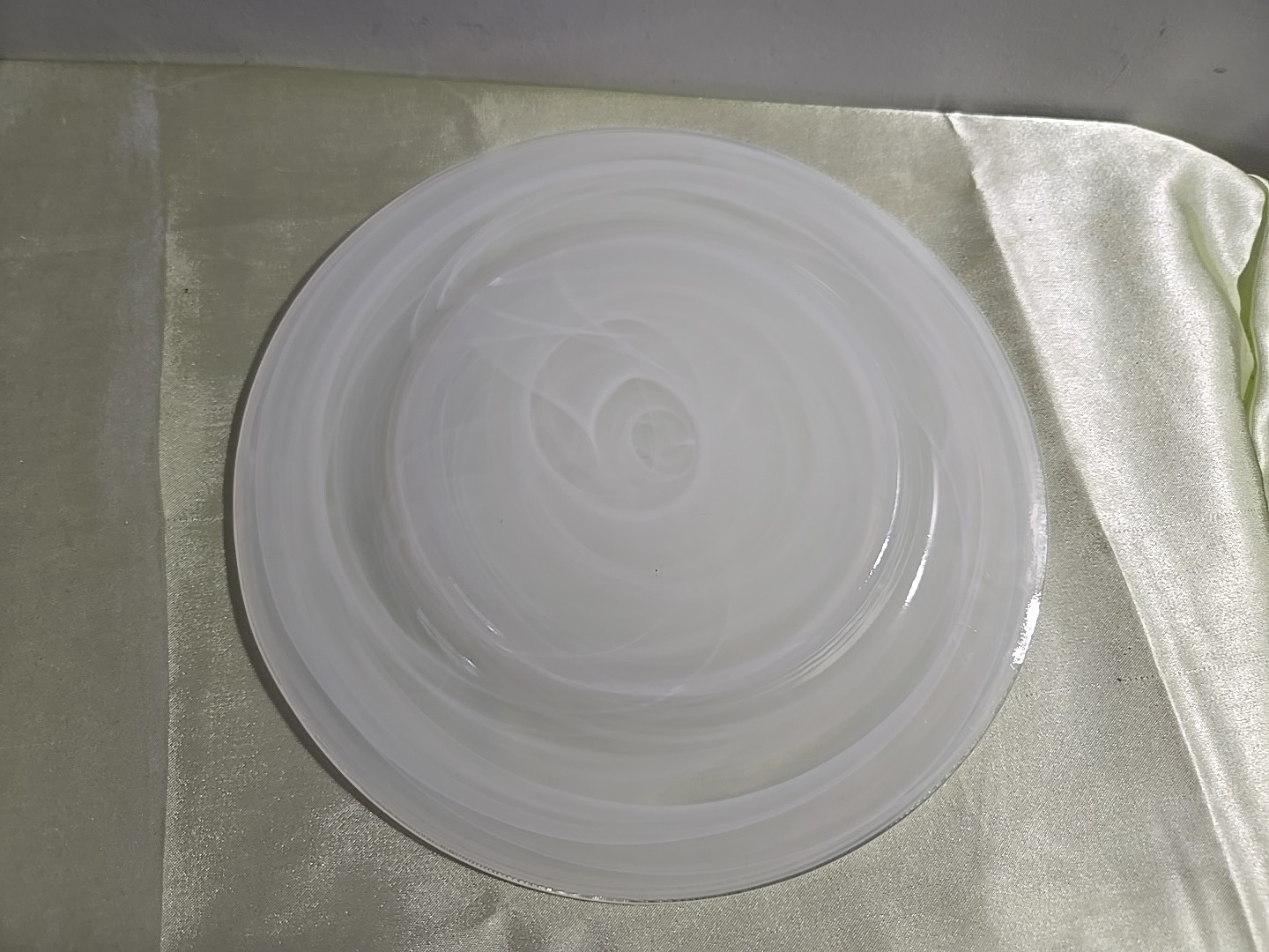 White Swirl Bowl And Plate.