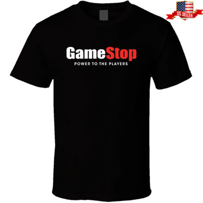 GameStop Power To The Players T-Shirt Retro Gaming Tee Gamer Merch Top