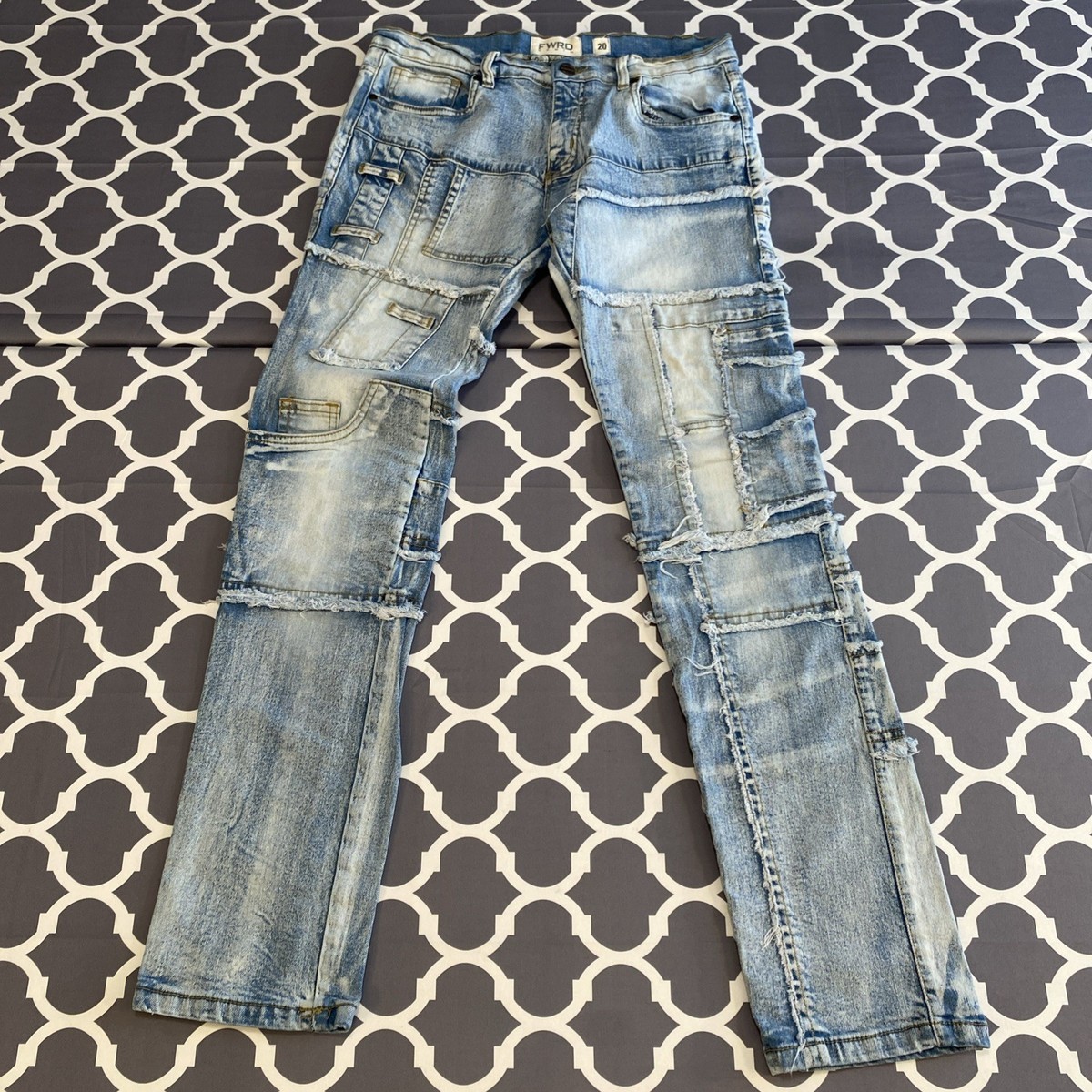 Kids FWRD DENIM & CO. Patches Denim Jean Youth size 20  MSRP $60