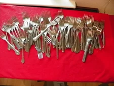 MIXED LOT 65  SALAD FORKS STAINLESS Wedding Catering Craft     LOT 103