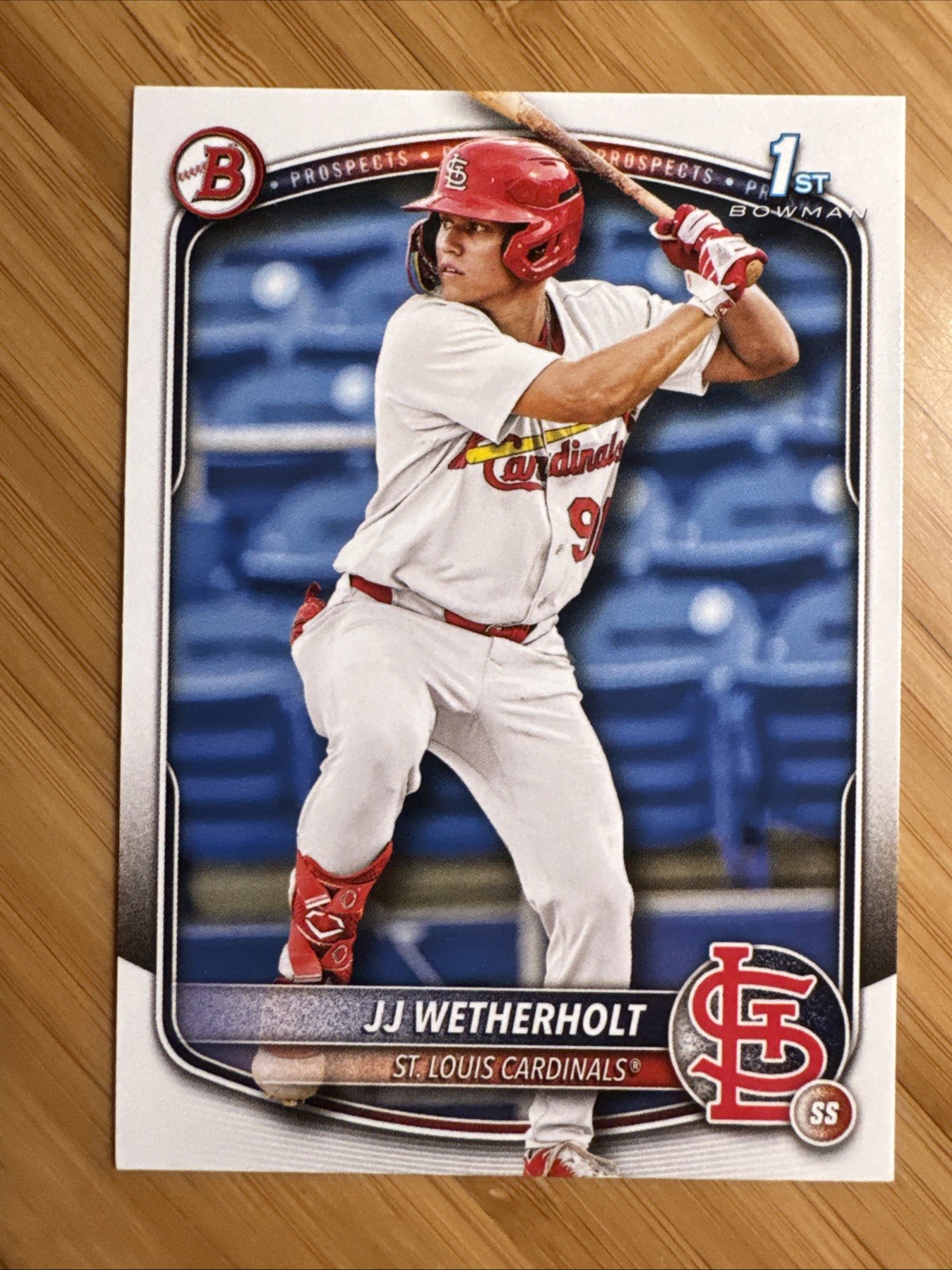 JJ Wetherholt 2025 Bowman - Prospects RC 1st Bowman St. Louis Cardinals #BP-22