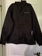 Columbia NWT Men's Omni-Tech Rain Jacket Black Size Large