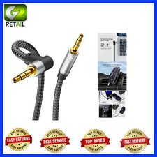 6ft 3.5mm AUX Audio Cable - Gold-Plated, Double Shielded, Nylon Braided Design