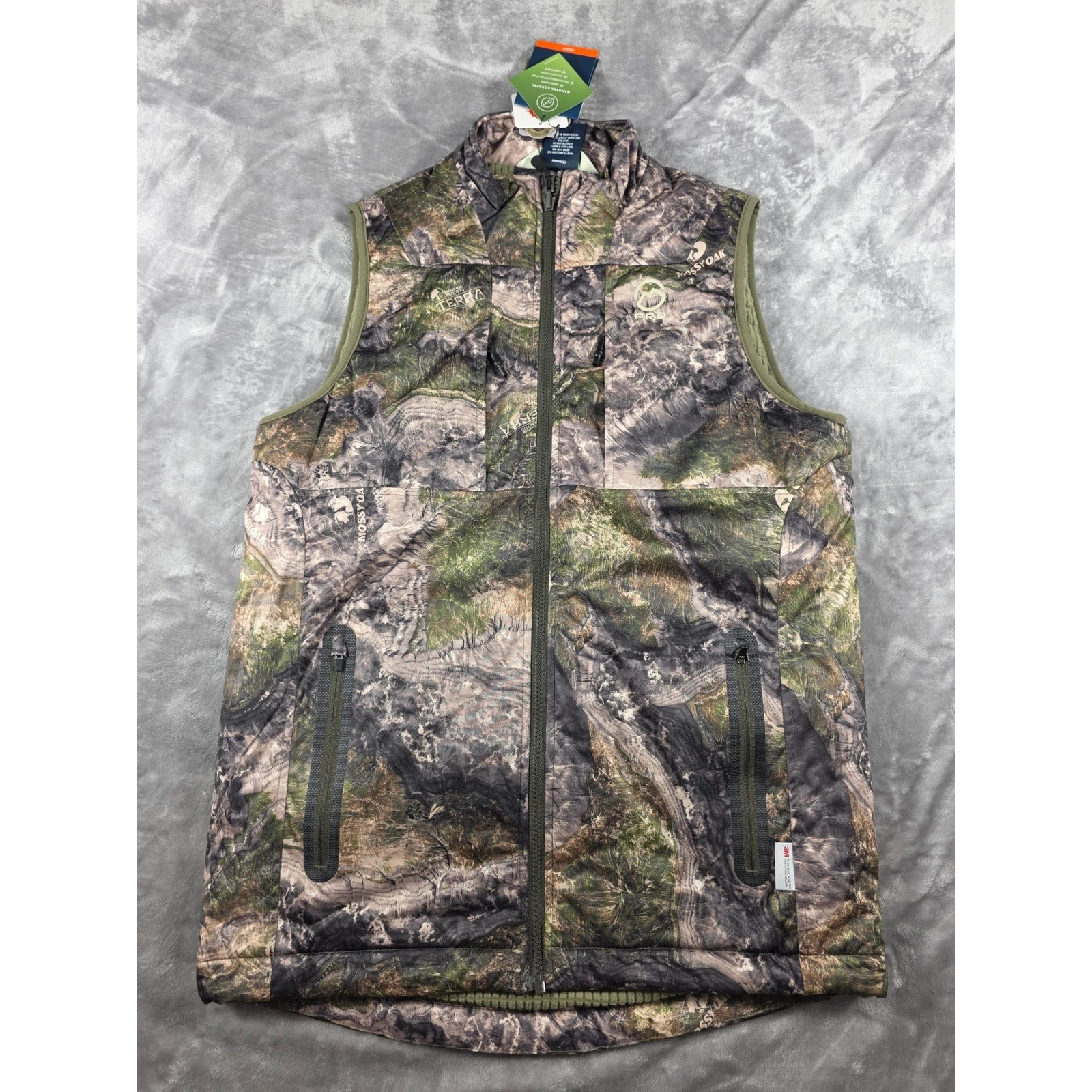 Magellan Outdoors Pro Hunting Puffer Vest Mens Small Mossy Oak Terra Camo 3M New