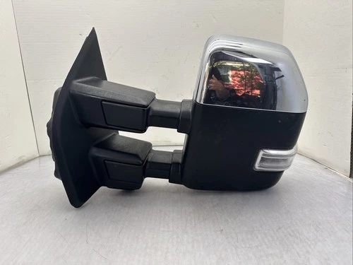 2017-2022 Ford F250 F350 Mirror Left LH Driver OEM Blind Spot Camera Chrome