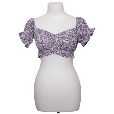 Shein, Crop Top, Größe: 36, Lila/Mehrfarbig, Elasthan/Polyester, Damen #qQe