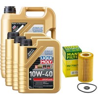 MotoröL Set Leichtlauf 10W-40 Liqui Moly 8 Liter + ÖLfilter FüR Mercedes Vito